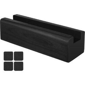 HOMSFOU Full Length Mirror Stand Wooden Floor Mirror Support Holder Anti-Skid Mirror Bracket Artwork Rack for Bedroom Living Room Bathroom