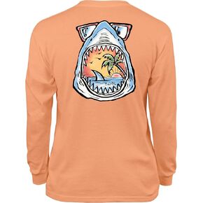 Salt Life Boys' Sunny Shark Youth Long Sleeve Tee