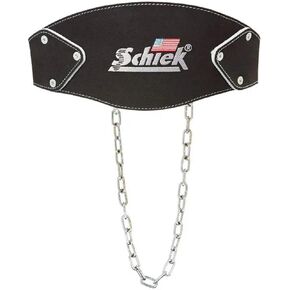 Schiek Sports Model B5008 Synthetic Leather Dip Belt - Black