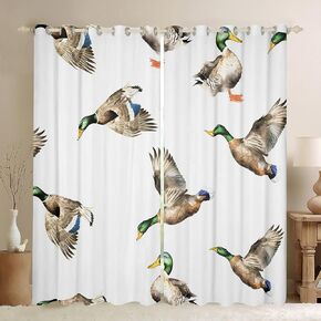 Feelyou Sausage Dog Darkening Drapes Floral Dachshund Curtains Bedroom Living Room Cute Puppy Dog 30%-50% Blackout Curtains Boys Girls Bedroom Kawaii Pet Window Treatments (2 Panels, 38 x 45 Inch)