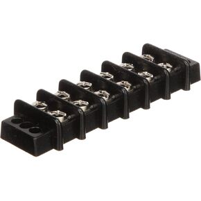 Seachoice Terminal Block, 6-Gang, Nickel Plated Brass Terminals