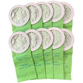 10 Pack Replacement Bags for Proteam 10 Quart Backpack Vacuum Cleaners. Fits Pro Team Coachvac Super Coachvac Megavac, 100331