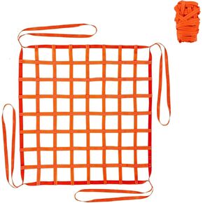 Cargo Lifting Nets 3.28' x 3.28', Flat Nylon Sling Hoisting Net, Safety Lifting Net Straps for Construction Rigging Moving, Max. Load Capacity: 661lbs,Square Hole Size: 3.9"x3.9"