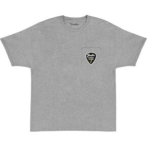 Fender Pick Patch Pocket Tee, Athletic Gray, S
