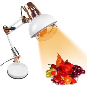 DUEBEL Heating Lamp for Candy, Lollipops Making Tool, Affordable Isomalt Heating Tool for Sugar Art Begginers, Candy Maker, Baker, Confectioner, White & Gold Plating