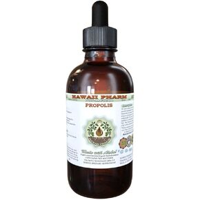 Propolis Alcohol-Free Liquid Extract, Raw Propolis Glycerite Natural Herbal Supplement, Hawaii Pharm, USA 2 fl.oz