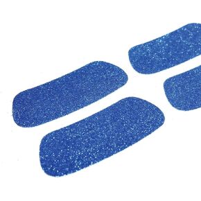EyeBlack Under Eye Colorful Glitter Strips | Football, Baseball, Softball, Soccer | Great for Adults and Kids | Tailgating Fans, Sporting Events, Cheering Fans - 2 Pairs / 4 Strips - Blue