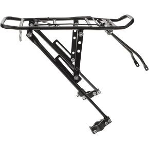 BESPORTBLE Rack Rear Rack Jewelry Accessories Tote Bag Accessories Beach Bike Seat Post Bike Rack Rear Cargo Rack Luggage Rack Tailstock Cruiser Bracket Black Rear Tire Aldult Road Bike