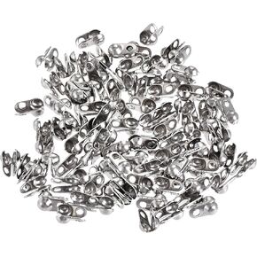 uxcell Ball Chain Connector, Ball Clamshell Style Crimp Link Stainless Steel Connection