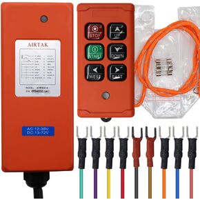 4 Button Hoist Crane Industrial Wireless Radio Remote Control Transmitter and Receiver for AC12-24V DC13-72V IP66