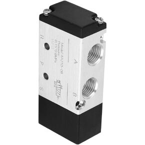 Fafeicy Valve, 4A210-08 2 Position 5 Way Pneumatic Air Valve Inlet/Outlet PT1/4in for Mechanical Equipment, Textile Equipment and Food Processing