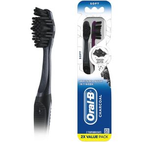 Oral-B Charcoal Toothbrushes, Soft 4ct