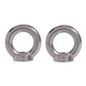 US STAINLESS 2 Pieces Stainless Steel 316 8mm Lifting Eye Nut M8 Heavy Duty Marine Grade Pitch of 1.25