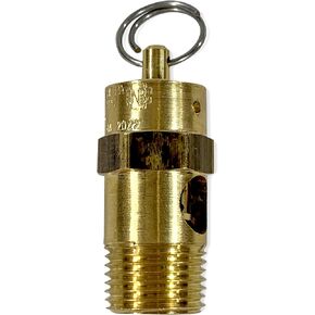 Brass, 3/8" NPT Industrial Soft Seat Safety Pressure Relief Valve, Made In The USA (160 PSI / 141 SFM)