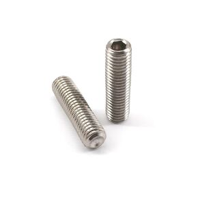 30Pcs M6x14 304 Stainless Steel Hexagonal Grub Screws Cup Point Hex Socket Set Screws