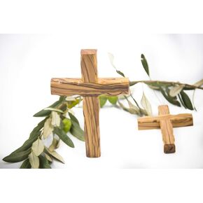 Olive Wood Wall Cross from Bethlehem (5 Inches Crucifix) in Saudi Arabia