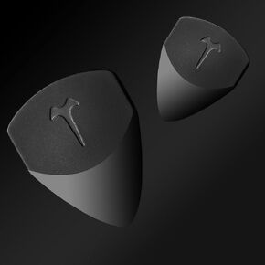 Guitar Picks: 2 Pack 0.38 mm Thin Black Guitar Picks for Bass Electric Acoustic Guitars Ukulele in Saudi Arabia