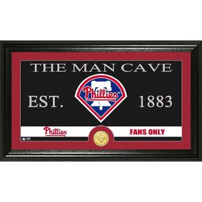 Highlandmint PHOTO7810K فيلادلفيا فيليز الرجل الكهف البرونزية صورة بانورامية النعناع in Kuwait