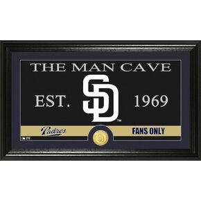 عملة The Highland Mint MLB Man Cave البرونزية، صورة بانورامية لسك العملة، سان دييغو بادريس in Kuwait