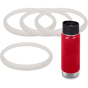 IMPRESA [4 Pack] Wide Cap Gasket For Klean Kanteen Cafe Cap - No BPA, Phthalate or Latex O'Rings/Seals - Maintenance Kit in Kuwait