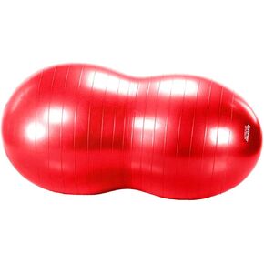 Aeromat Therapy Peanut Burst Resistance Ball for Physical Therapy and Rehabilitation - Red - 60cm - 300 lbs Weight Capacity