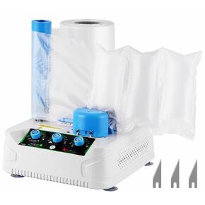 Air Cushion Machine 32ft/min Air Pillow Machine Portable Air Cushion Wrap Machine 300L/min for Shipping, Packing Supplies