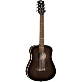Luna Guitars 6 String Acoustic Guitar, Right (SAF ART V), Distressed Vintage Brownburst