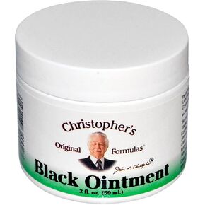 2 pack of Dr. Christophers Formula Black Drawing Ointment 2 Oz