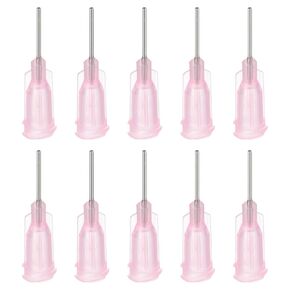 PATIKIL 14Ga x 0.5 Inch Dispensing Needle Tips, 10Pcs Stainless Steel and Plastic Glue Needle Tube Blunt Tips with Luer Lock for Glue Oil Applicator, Fruit Green