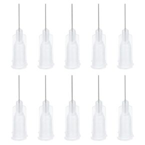 باتيكل 14Ga × 0.5 بوصة نصائح إبرة الاستغناء، 10 قطع الفولاذ المقاوم للصدأ والبلاستيك الغراء إبرة أنبوب نصائح حادة مع قفل Luer لقضيب زيت الغراء، الفاكهة الخضراء