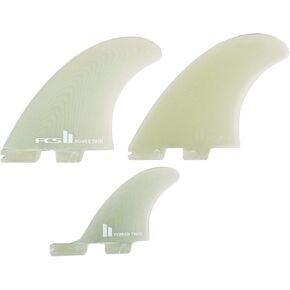 FCS II Power Twin Fin Set Plus Stabilizer - Clear
