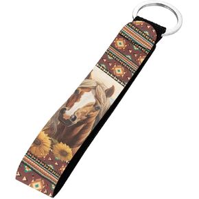 GIFTPUZZ Wristlet Keychain Neoprene Hand Wrist Lanyard Keyring Key Chains Metal Rings Clip Keys Holder for Women Men Kids in Kuwait