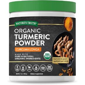 Nature's Truth Organic Turmeric Powder | 7 oz | Pure & Natural Turmeric Ingredients | Vegan, Non-GMO & Gluten Free Supplement