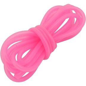 uxcell 3mm x 5mm High Temp Resistant Silicone Rubber Tube Hose Pipe Pink 2 Meters Long