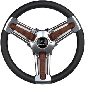 Schmitt & Ongaro Marine BURANO Steering Wheel Black/BURL