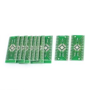 uxcell 10pcs Surface Mounted Devices QFN32 QFP32 0.8mm 0.65mm DIP32 PCB Adapter Converter Plates