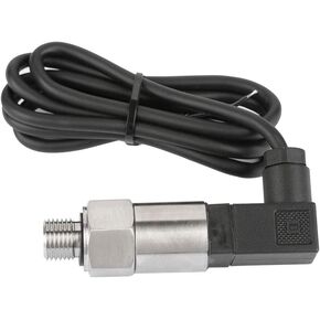 Pressure Gauge Transducer, 4 20 ma pressure G1/4" Silicon Pressure Transmitter 4 20mA Output Pressure Transducer Sender for Water Gas Oil (0 1.6MPA)(0-1.6MPA)