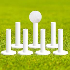 Rubber Driving Range Golf Tees - 7 Pack Premium Rubber Tees for Indoor Outdoor Practice Mat