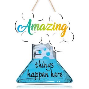 Colorful Back to School Wood Sign Plaque(11.81" x 7.48"), Cute School Wooden Hanging Decoration with Pencil Design, Decorative Classroom Wall Decor Gift for Teacher Student Classroom Front Porch