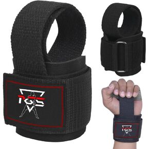 Weight Lifting Straps - 10" Long Wrist Straps for Weightlifting - Padded Neoprene Lifting Straps Gym with Non Slip Silicone Grip Men and Women - Weightlifting Wrist Straps
