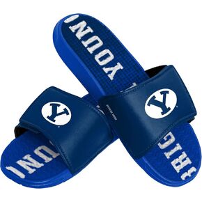 FOCO BYU Cougars NCAA Mens Gradient Wordmark Gel Slide - S