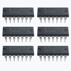 6PCS CD4081BE Quad 2-input and Gate