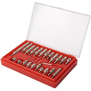 22Pcs Stainless Steel Test Indicator Extension Stem Rod 0.01mm Dial Indicator Points Set