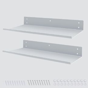 Multi-functional Steel Shelf,Can be Used Alone or for Pegboard,Wall Mounted Shelf,Pegboard Shelves,Pegboard Shelf Brackets,Pegboard Shelf Assembly (4 PACKS BLACK)