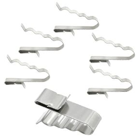 100PCS Trailer Frame Wire Clips, 0.89 Inch / 22.5 mm Stainless Steel Wire Clips, PV Wire Cable Clips Wire Clamps for Boat Trailer Solar Application Wire Management