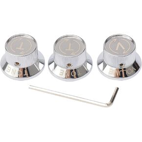 3PCS Bronze Color 2T1V Guitar Bass Knobs Volume Tone Knobs for 6mm Shaft Pots