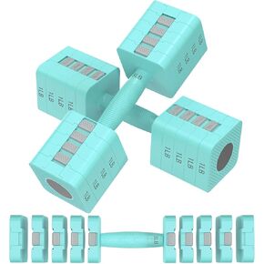 Adjustable Dumbbells Set of 2, 5-in-1 Adjustable Weight Dumbbells for Women/Men, 3lb/5lb/7lb/9lb/11lb Dumbbell Weights Set for Home Gym Workout