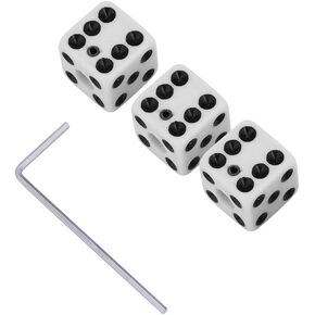 Tbest Cool Guitar Knobs,Volume Tone Control Knob,Volume Tone Control Knob 3 Pcs Plastic Square Dice Replacement Speed Knobs Button for Electric Guitar
