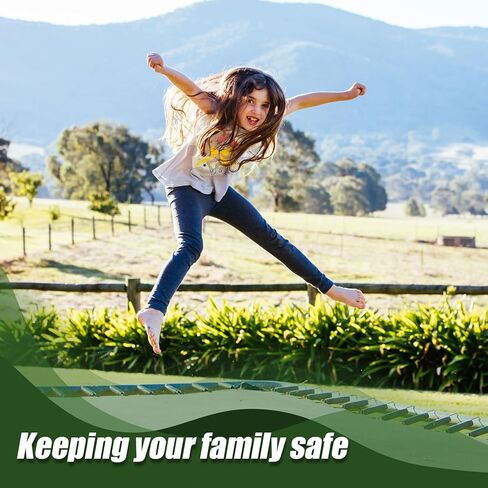 4 قطع من حبال شبكة الترامبولين، 15 قدمًا لكل قطع غيار حبال شبكة ترامبولين سوداء لشبكة السياج، حبال شبكة الترامبولين الآمنة تناسب الترامبولين بطول 12-16 قدمًا in Kuwait