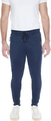 Mens Sweatpants 3- Pack Active Athletic Joggers with Zipper Pocket and Drawstring. Sizes: from S to 3XL. in Saudi Arabia